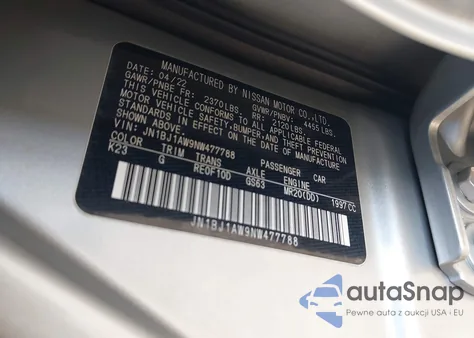 2022 Nissan Rogue Sport S Awd Xtronic Cvt z USA, uszkodzony, nr VIN JN1BJ1AW9NW477788